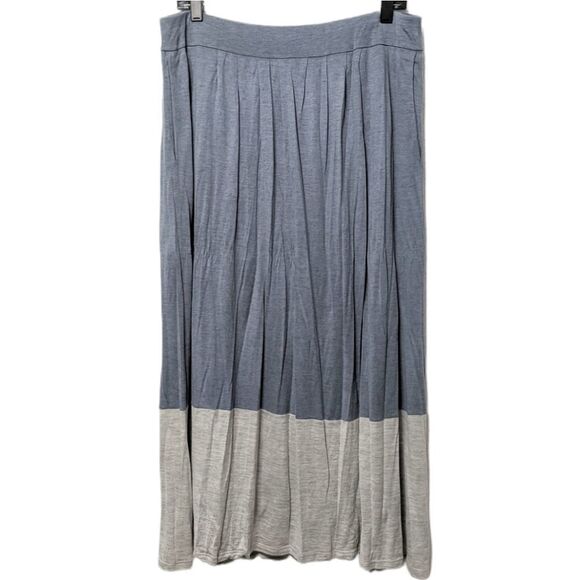 EILEEN FISHER Colorblock Jersey Maxi Skirt L - Picture 2 of 8